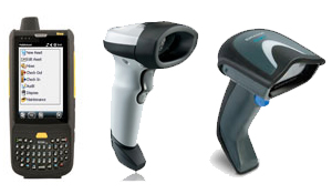 Assortment of Intermec barcode and handheld scanners